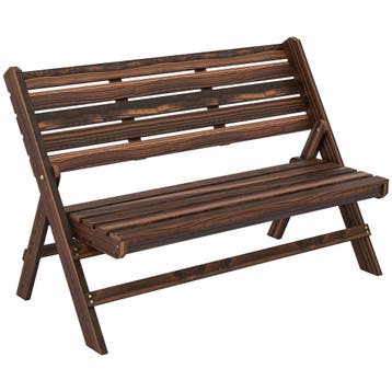 Tuinbank, 2-zits Bank, Houten Bank Met Rugleuning, Parkbank,, Verzenden, Nieuw