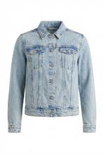 H&M Jas Meisjes in maat 134 Blauw, Verzenden, Zo goed als nieuw, H&M, Jongen of Meisje