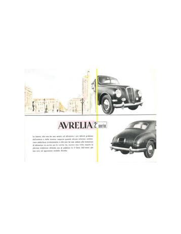 1955 LANCIA AURELIA BERLINA BROCHURE, Nieuw, Author