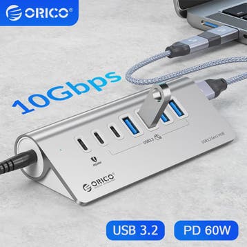 ORICO 10Gbps USB 3.2 Docking Station Hub met PD60W Opladen e, Verzenden, Nieuw