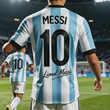 Messi #10 Jubileum T-shirt - Heren, Dames & Kinderen - Sneld, Verzenden, Nieuw