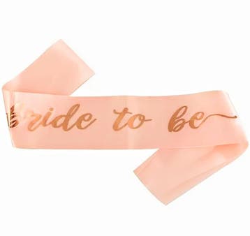 Sjerp Bride to Be rosé goud met gouden tekst, Kleding | Dames, Trouwkleding en Trouwaccessoires, Verzenden, Nieuw, Overige kleuren