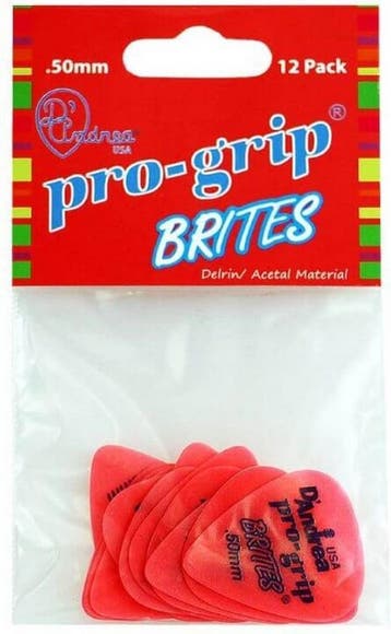 DAndrea - Pro-Grip Brites - plectrum - 0.50 mm - 12-pack, Muziek en Instrumenten, Instrumenten | Toebehoren, Ophalen of Verzenden