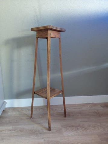 Bijzettafel - Hout - Piedestal