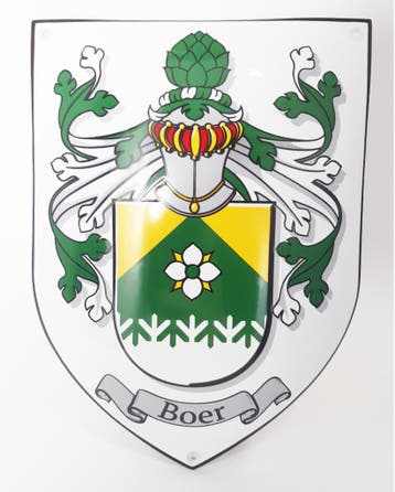 Familiewapen schildvormig, Verzenden, Nieuw