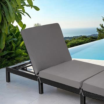 Wicker ligbed Sofia - zwart, Tuin en Terras, Tuinsets en Loungesets, Verzenden, Nieuw