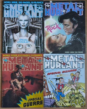 Metal Hurlant 33bis + 39bis + 42bis + 49bis - 4 Magazines -, Nieuw