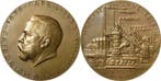 Brons medaille ohne Jahr (nach 1933) Ausbeute, Bergbau, H..., Verzenden