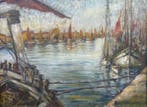 Ugo Flumiani (1876-1938), attribuito a - Barche in sacchetta
