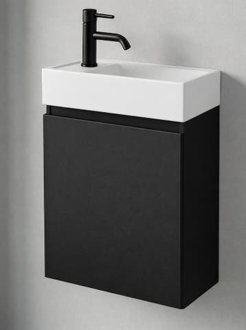 SALE - Volda 40 links - Mat zwart - Toiletmeubel -, Ophalen of Verzenden, Nieuw