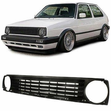 Zwarte Gril Zonder Embleem Volkswagen Golf 2 RL063, Nieuw, Voor, Volkswagen
