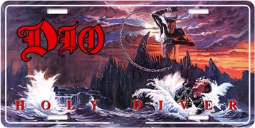 Dio Holy Diver - USA Nummerplaat officiële merchandise, Ophalen of Verzenden, Nieuw, Poster, Artwork of Schilderij