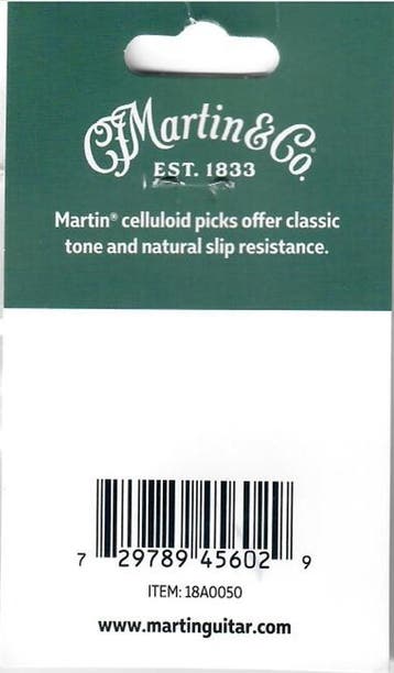 Martin 18A0050 standaard plectrum medium 0.73 mm 12-pack, Muziek en Instrumenten, Instrumenten | Toebehoren, Ophalen of Verzenden