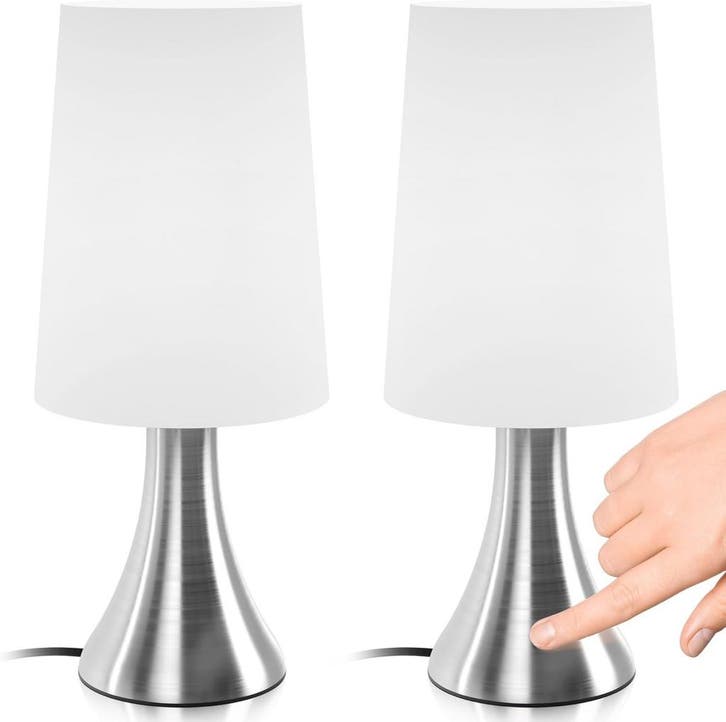 Tafellamp - Bureaulamp - Tafellamp slaapkamer - Wit, Huis en Inrichting, Lampen | Tafellampen, Zo goed als nieuw, Verzenden