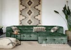 Loungebank Castricum - loungebanken - Groen, Nieuw, 150 cm of meer, Stof, 250 tot 300 cm