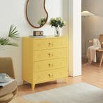 Ladekast Hämeenlinna commode met lades 92x80x40 cm geel [en., Verzenden, Nieuw