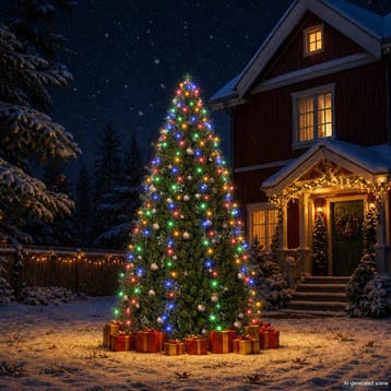 vidaXL Kerstboomverlichting met 300 LEDs meerkleurig net, Verzenden, Nieuw, Kunststof