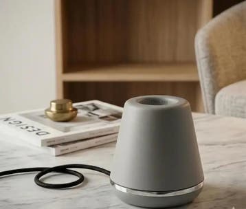 Ca. 400x Design Tafellamp – Zilveren Ring – E27 Speciligh, Nieuw