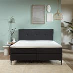 *WOONWINKEL* Luxe Boxspring 180x200 Antraciet, Verzenden, Nieuw, Grijs