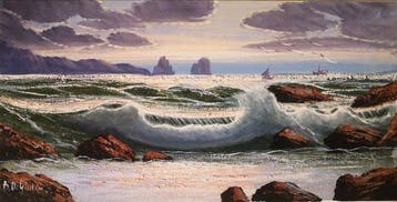 Bruno Di Giulio (XX-XXI) - Mareggiata Nel Golfo di Napoli