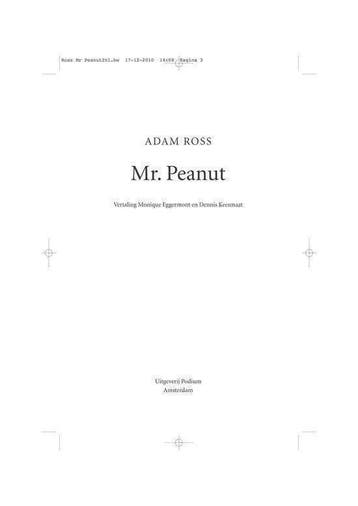 Mr. Peanut, Boeken, Ophalen of Verzenden, Nieuw