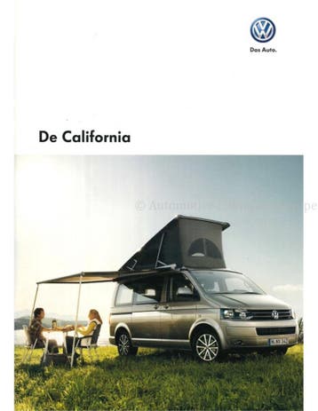 2014 VOLKSWAGEN CALIFORNIA BROCHURE NEDERLANDS, Nieuw, Volkswagen, Author