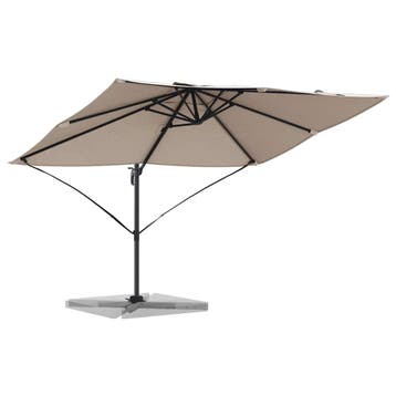 vidaXL Parasol 351 x 250 x 260 cm Polyester en Aluminium, Verzenden, Nieuw, 2 tot 3 meter