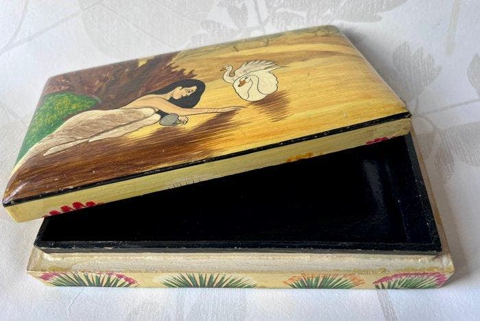Sieradendoos - popu, Antiek en Kunst, Curiosa en Brocante