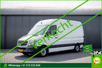 Mercedes-Benz Sprinter 313 CDI L2H2 | 3-Zits | 130PK | Airco, Euro 5, Stof, Gebruikt, Zwart