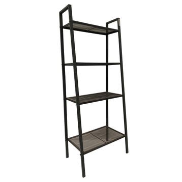 Boekenkast / opslagrek 62x35,5x148 cm zwart, metaal,, Ophalen of Verzenden, Gebruikt