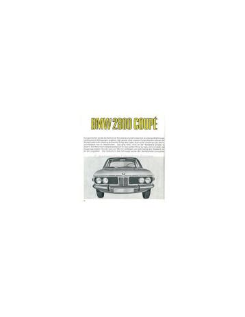 1968 BMW FASZINATION ZES-CYLINDER MODELLEN BROCHURE DUITS, Nieuw, BMW, Author