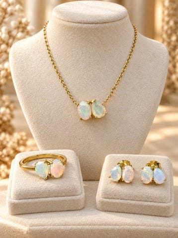 Zonder minimumprijs - 3-delige sieradenset Zilver - 2.93ct., Sieraden, Tassen en Uiterlijk