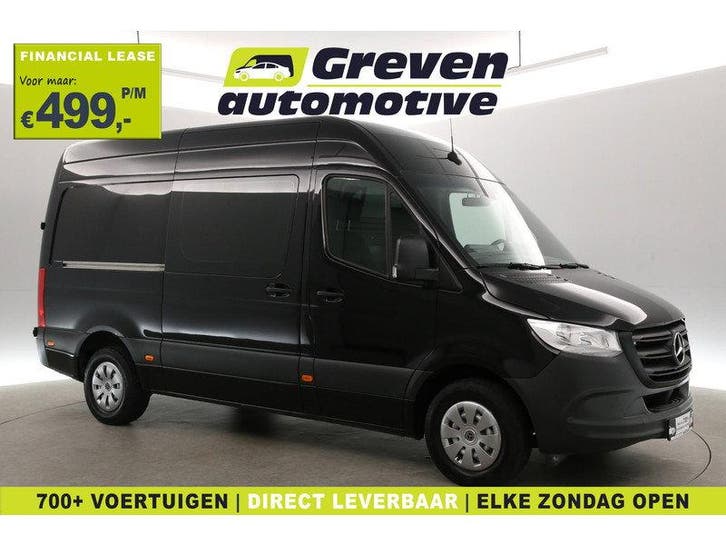 Mercedes-Benz Sprinter 317 170PK L2H2 | Automaat | Airco |, Auto's, Bestelauto's, Automaat, Diesel, Zwart, Mercedes-Benz