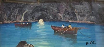 A. Vito (XX) - La Grotta Azzurra di Capri - NO RESERVE, Antiek en Kunst