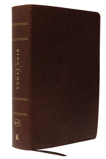 KJV, The King James Study Bible, Bonded Leather, Brown, Red, Boeken, Verzenden, Nieuw
