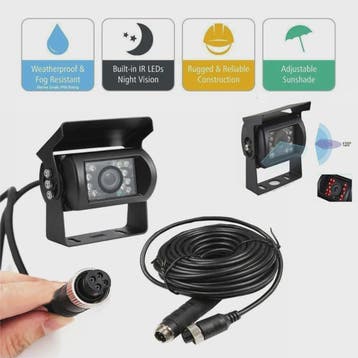 Waterdichte Achteruitrijcamera met Nachtzicht en 10M Kabel v, Verzenden, Nieuw