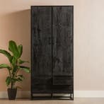 Mangohouten Kast Brendon 90 cm, Verzenden, Nieuw