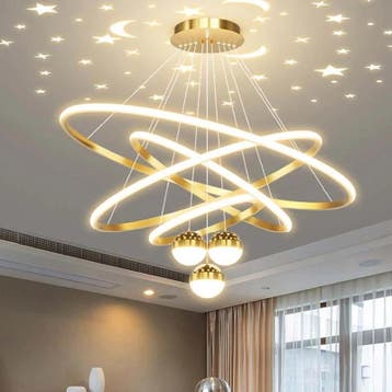 Luxe LED Cirkel Hanglamp – Moderne Kroonluchter, Verzenden, Nieuw