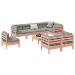 vidaXL 9-delige Loungeset met kussens massief douglas, Tuin en Terras, Tuinsets en Loungesets, Verzenden, Nieuw, Loungeset