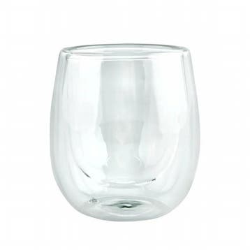 Dubbelwandig espresso glas | 85ml | 6(h) x 6(Ø)cm | 12 stuk, Verzenden