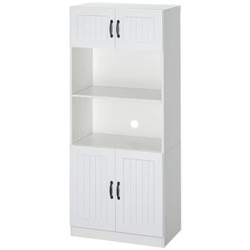 TRUUSK Keukenkast Keukenbuffet Hoge Kast - 2 Planken - 2 Kas, Huis en Inrichting, Verzenden, Nieuw
