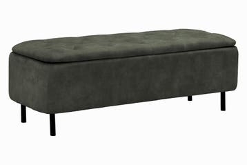 Bankkast EN VOGUE 120 cm met opbergruimte, donkergroen, Ophalen of Verzenden, Nieuw