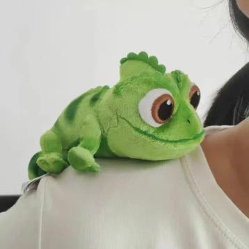 Pascal Kameleon Pluche Knuffel - 15cm - Rapunzel Speelgoed v, Dieren en Toebehoren
