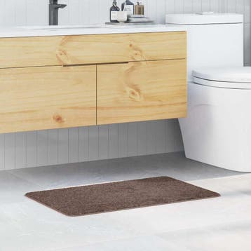 vidaXL Antislip Badmat Bruin 50 x 80 cm PP, Verzenden, Nieuw, Bruin