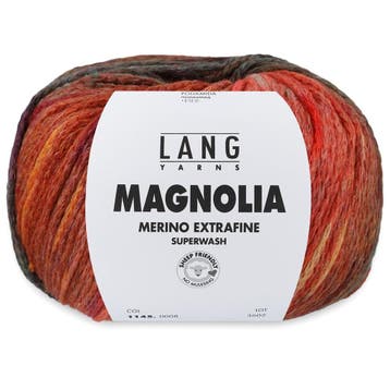 Lang Yarns Magnolia - 02 Vulkaan - Merinowol Kettinggaren, Hobby en Vrije tijd, Breien en Haken, Ophalen of Verzenden, Nieuw