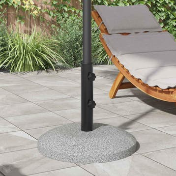 vidaXL Parasol Basisbuis 0.6 kg Zwart IJzer for 40-50 mm, Verzenden, Nieuw, Parasolvoet
