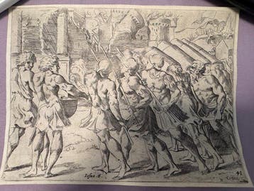 Giovanni Lanfranco (XVII) - La caduta di Gerico, Antiek en Kunst