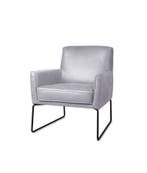 Fauteuil Bach - fauteuils - Zilver, Huis en Inrichting, Stoelen, Nieuw, Leer