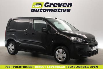 Peugeot Partner 1.5 BlueHDi 102PK | 3 Zits | Airco | Camera, Euro 6, Zwart, Nieuw, Lease