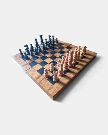 Schaakspel - Regency - Hout